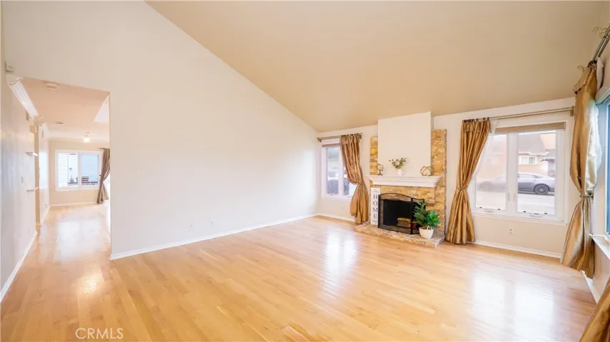 Living Room With Fireplace