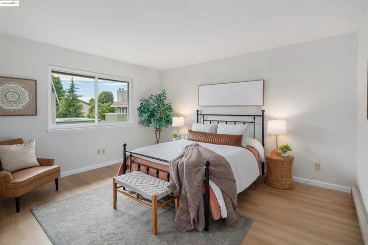 Bedroom featuring light wood-type flooring