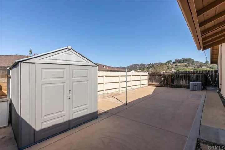 Shed in RV Parking Area