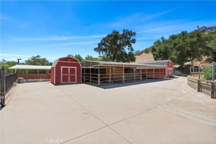 5 of the Horse stables with private barn facility and extra parking on the left side of Rose Canyon