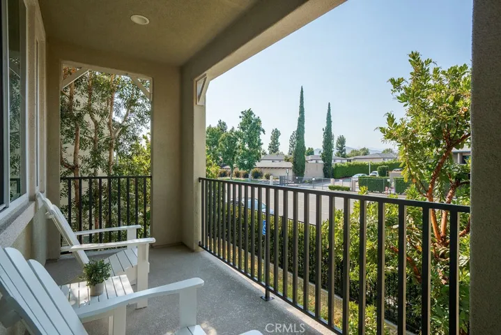 Large balcony  just off of main floor