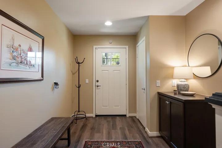 Foyer with coat closet
