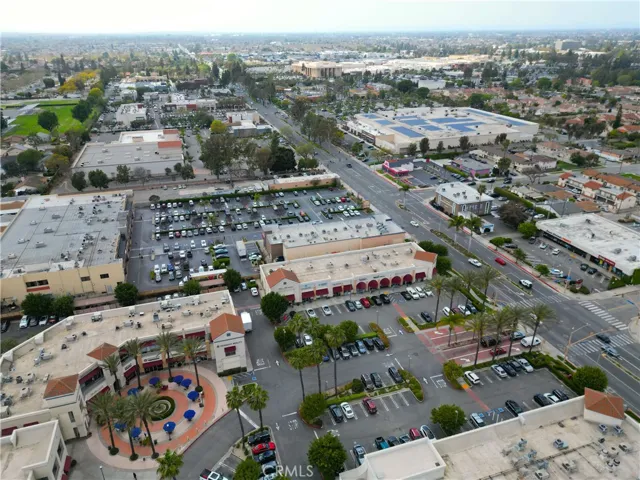Busy shopping center