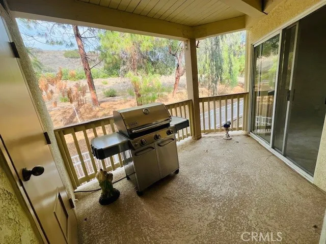 Patio View of the mountain. Not parking view.