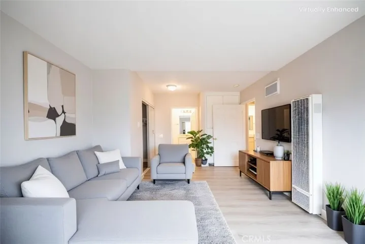 staged master bedroom