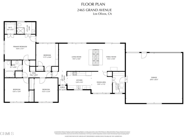 Floor Plan 2465 Grand Ave