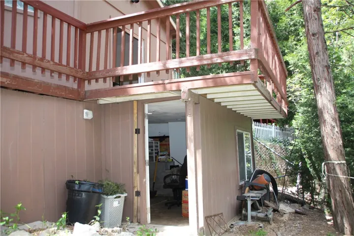 Outside looking at Basement Door