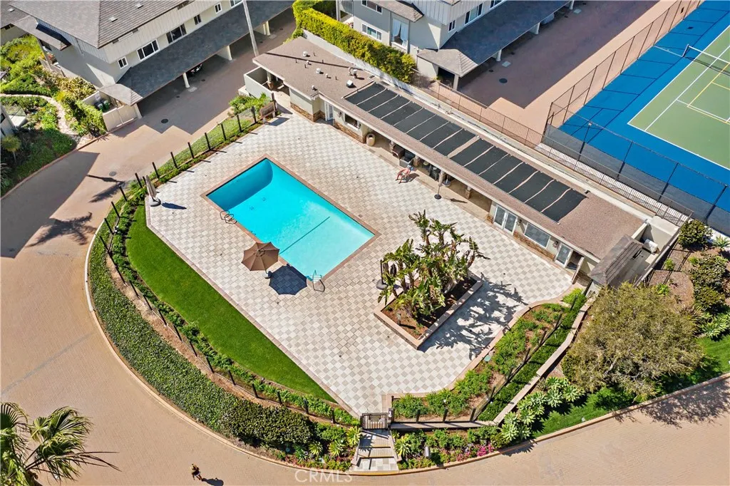 Upper pool/tennis/pickle ball court