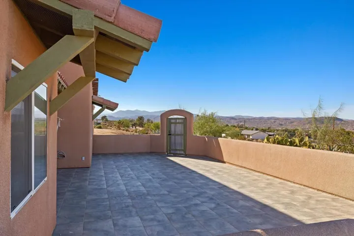 Front patio of house A