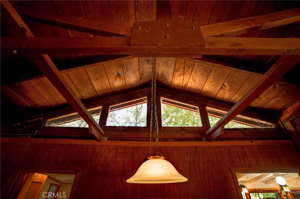 Clerestory window in great room.