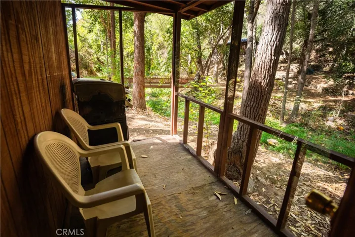 Back porch with grill