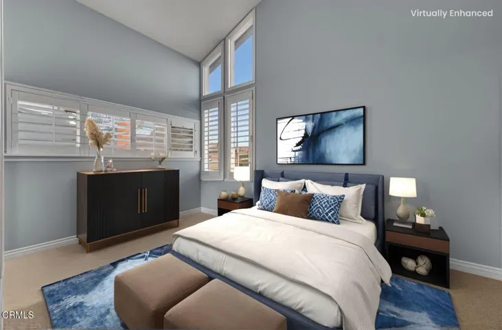Bedroom Virtually staged