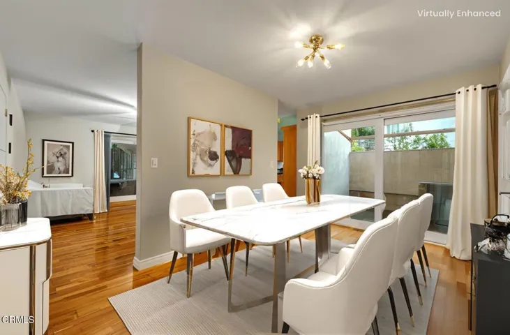 Dinning area Virtually staged