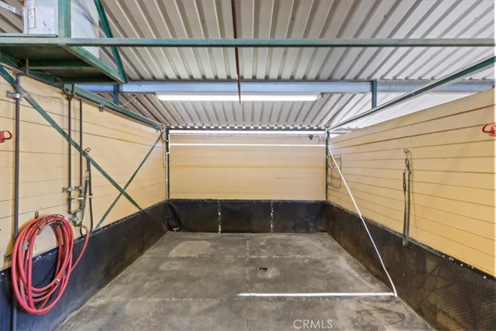 Inside wash area