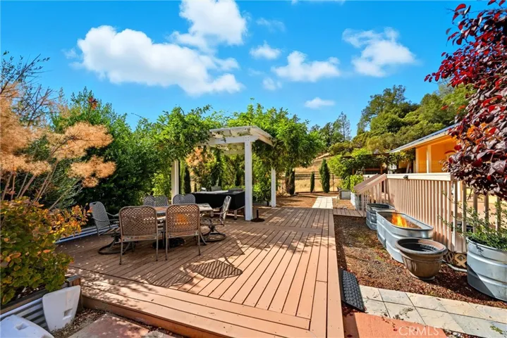 Finished patio, covered grape arbor. Perfect for outdoor enjoyment and entertaining..