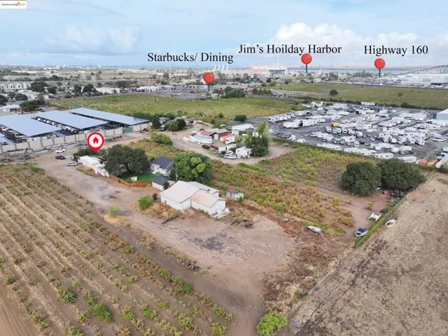 Bird's eye view of abundant farmland
