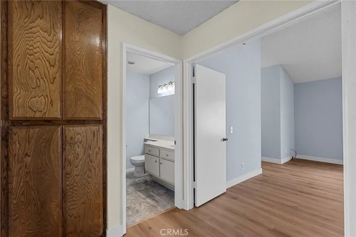 Level 2 Hallway cabinets and bathroom entry