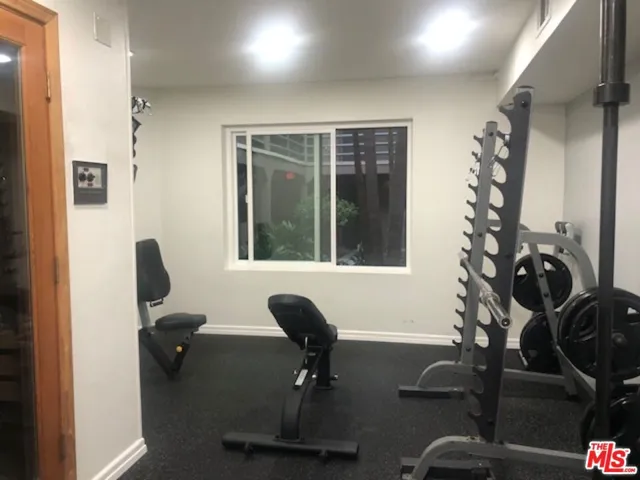 Professional style gym on site