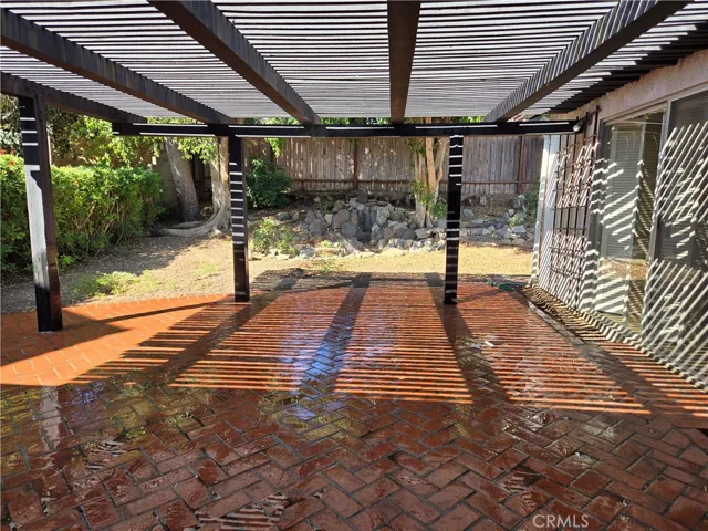 Back patio from Familyroom view