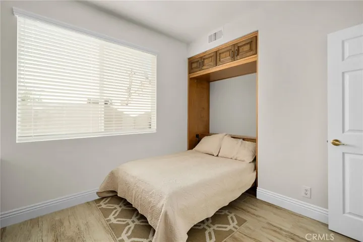 Murphy bed opened.