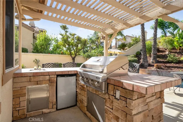 Built-in BBQ island.  Brand new grille.