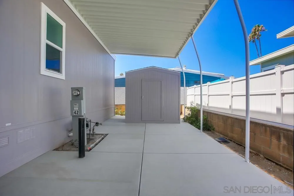 Carport with newer concrete!
