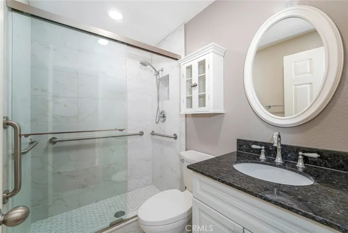 Remodeled hall bathroom