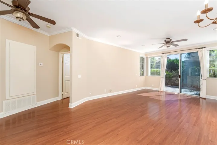 Living Room with sliding door to patio