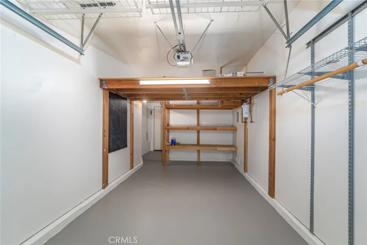 Garage with sectional garage doors