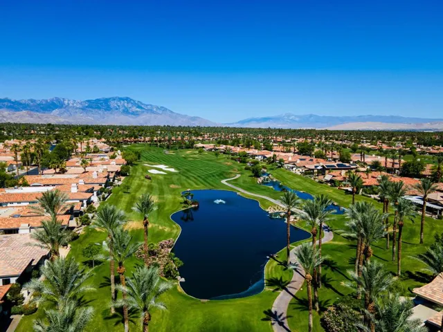 ARERIAL SHOT OF GOLF COURSE