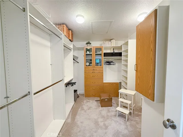 spacious built in closet