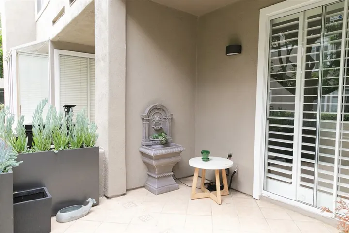 Private patio