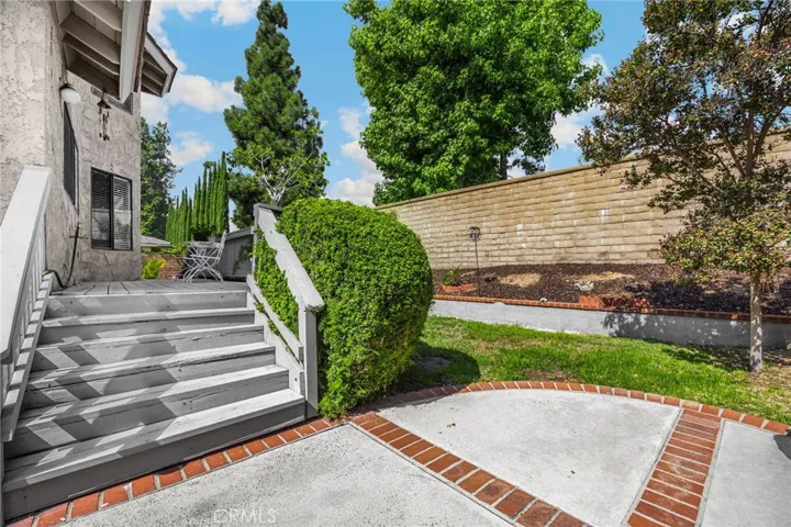 Stairway to backyard