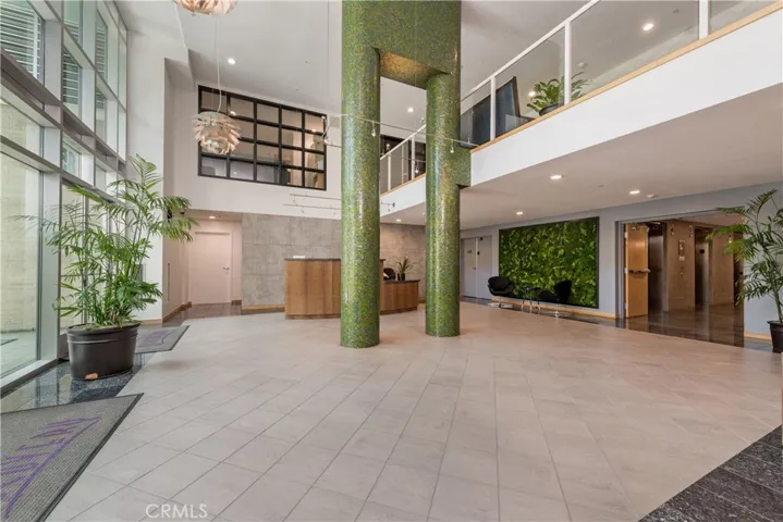 Elegant common area with greenery and natural light