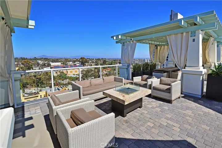 Outdoor cabanas and social lounge space
