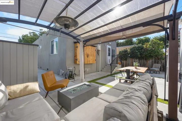 View of patio with outdoor dining space and outdoor lounge area
