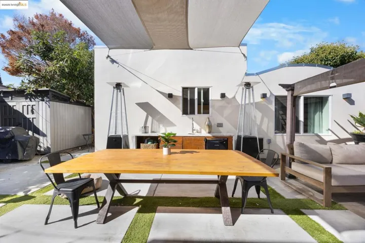 View of patio / terrace featuring grilling area and outdoor dining space