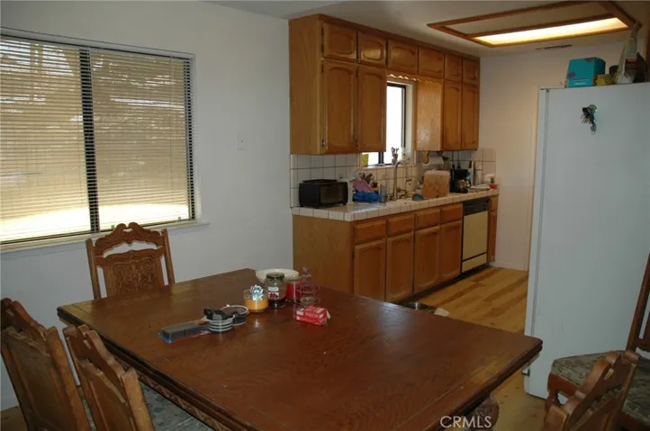 looking into the kitchen