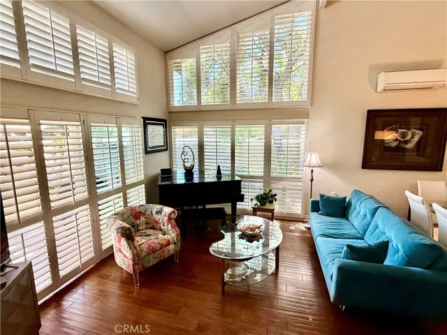 Bright beautiful sitting area - with the ductless air conditioning/Heater