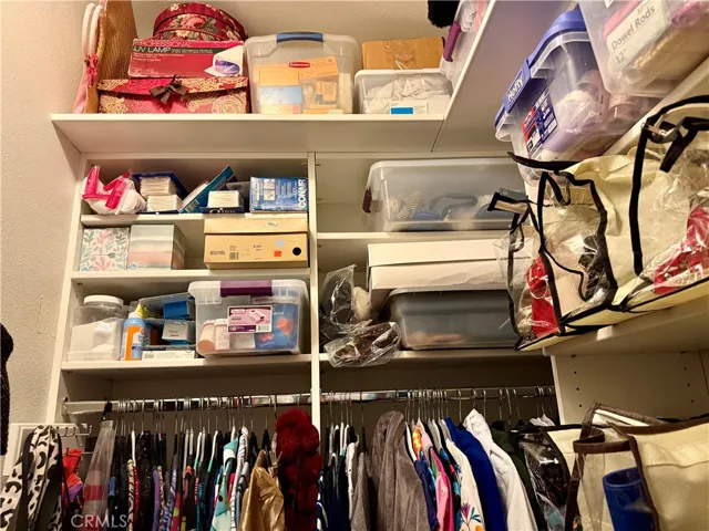walk in closet- to the well-organized to the ceiling!