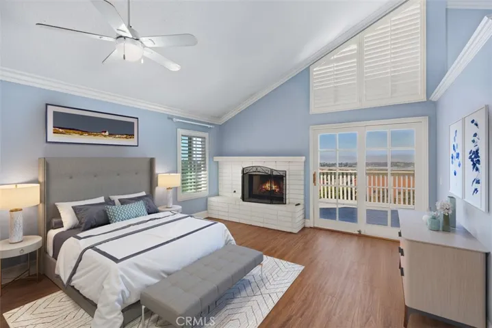 Primary Bedroom - staged