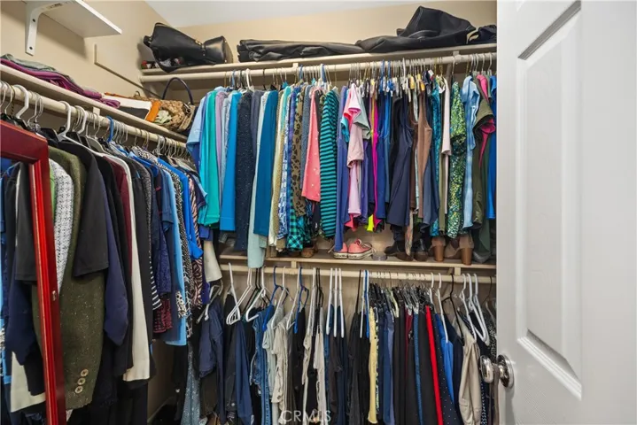 Primary bathroom walk-in closet.