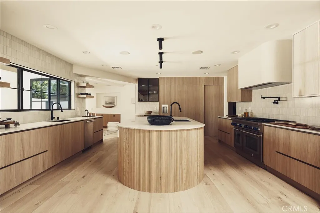 Kitchen with custom cabinetry