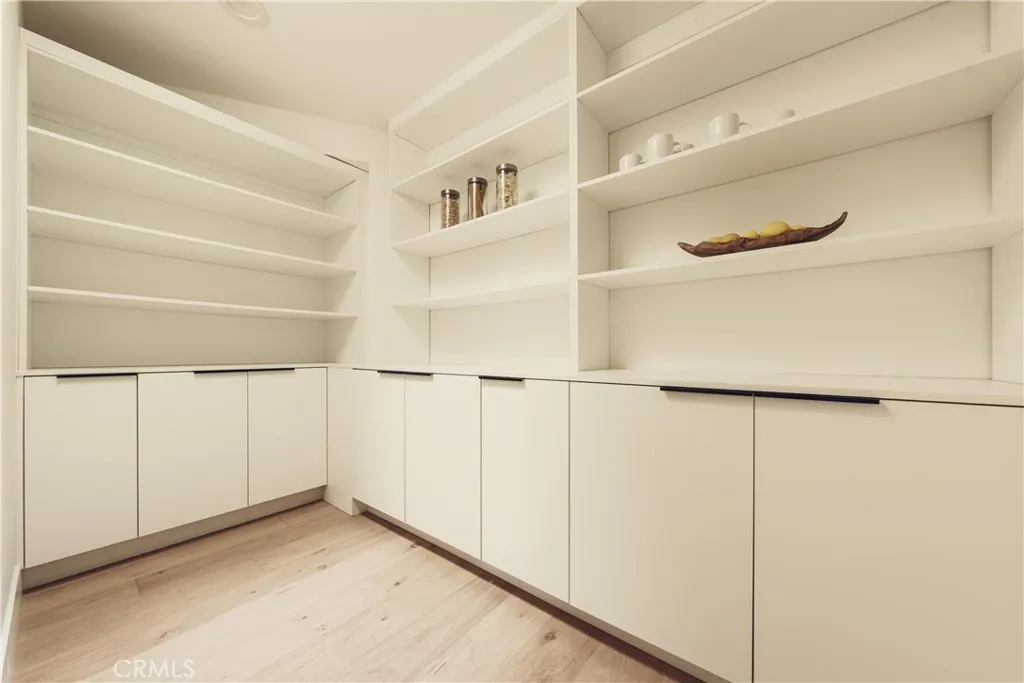 Walk-in pantry in the kitchen