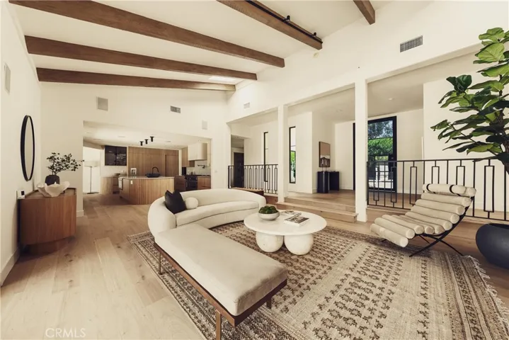 Formal living room #1 with the view of the kitchen
