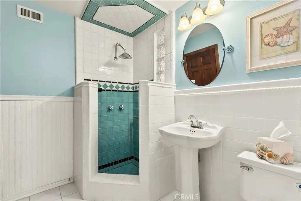 Ole Hanson Tile Design with Step In Shower Downstairs