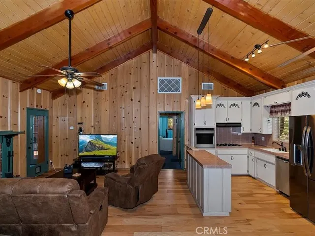 Living room, kitchen