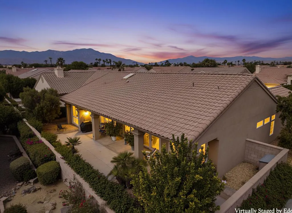 Backyard Aerial Dusk
