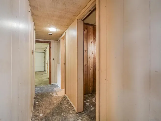 820 ground floor hall to office, bed, bath and garage