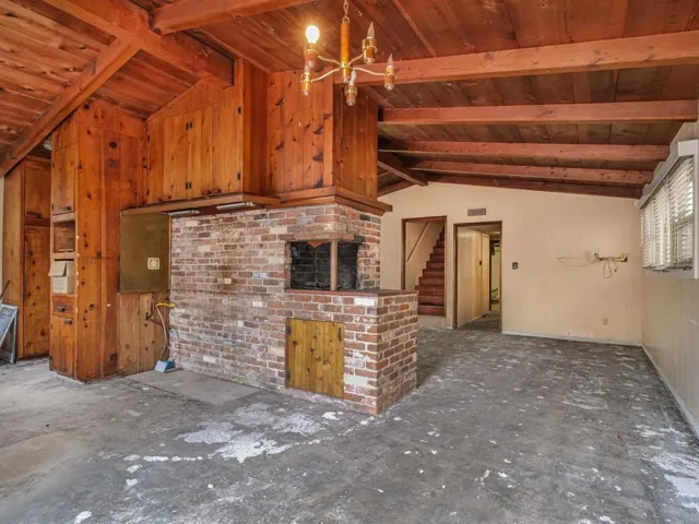 820 Kitchen and brick grill fireplace combo